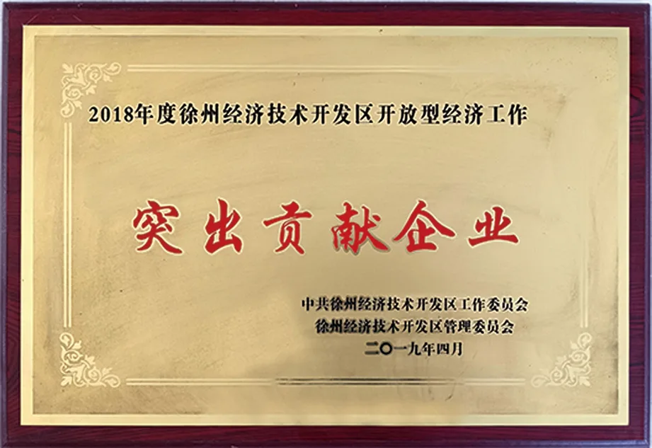 开放型经济突出贡献企业