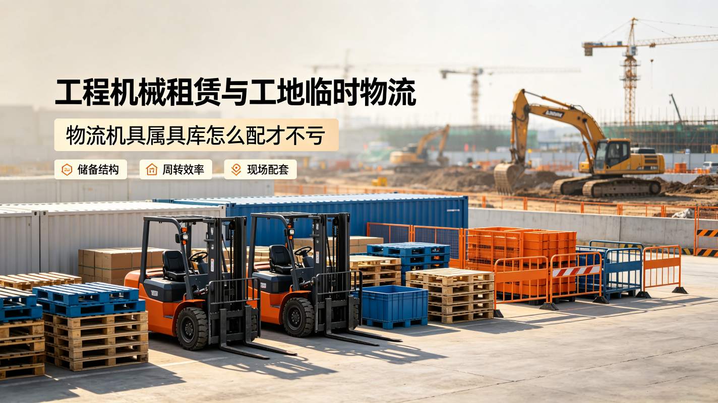 工程机械租赁与工地临时物流：物流机具属具库怎么配才不亏